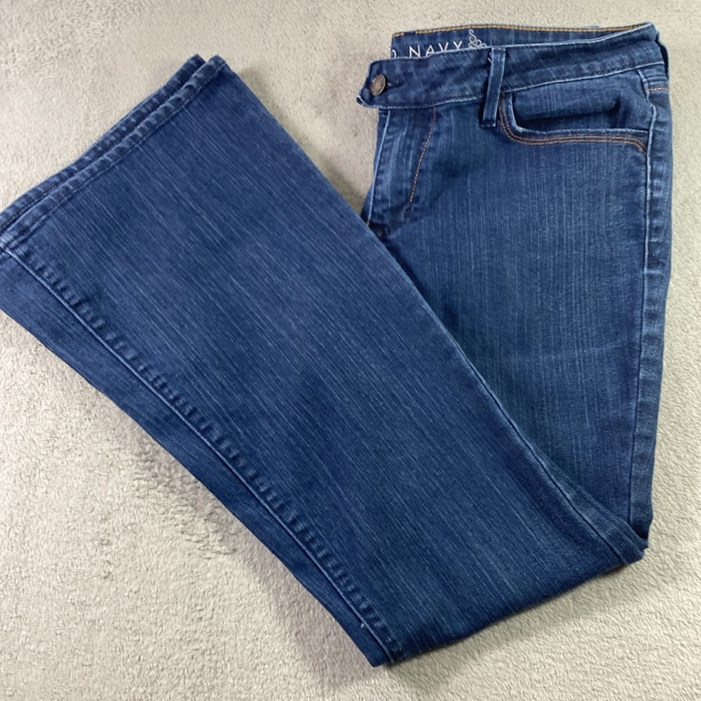 Old Navy Jeans Women Size 8R Denim Boot Cut Botton Back Pockets - Picture 8 of 10